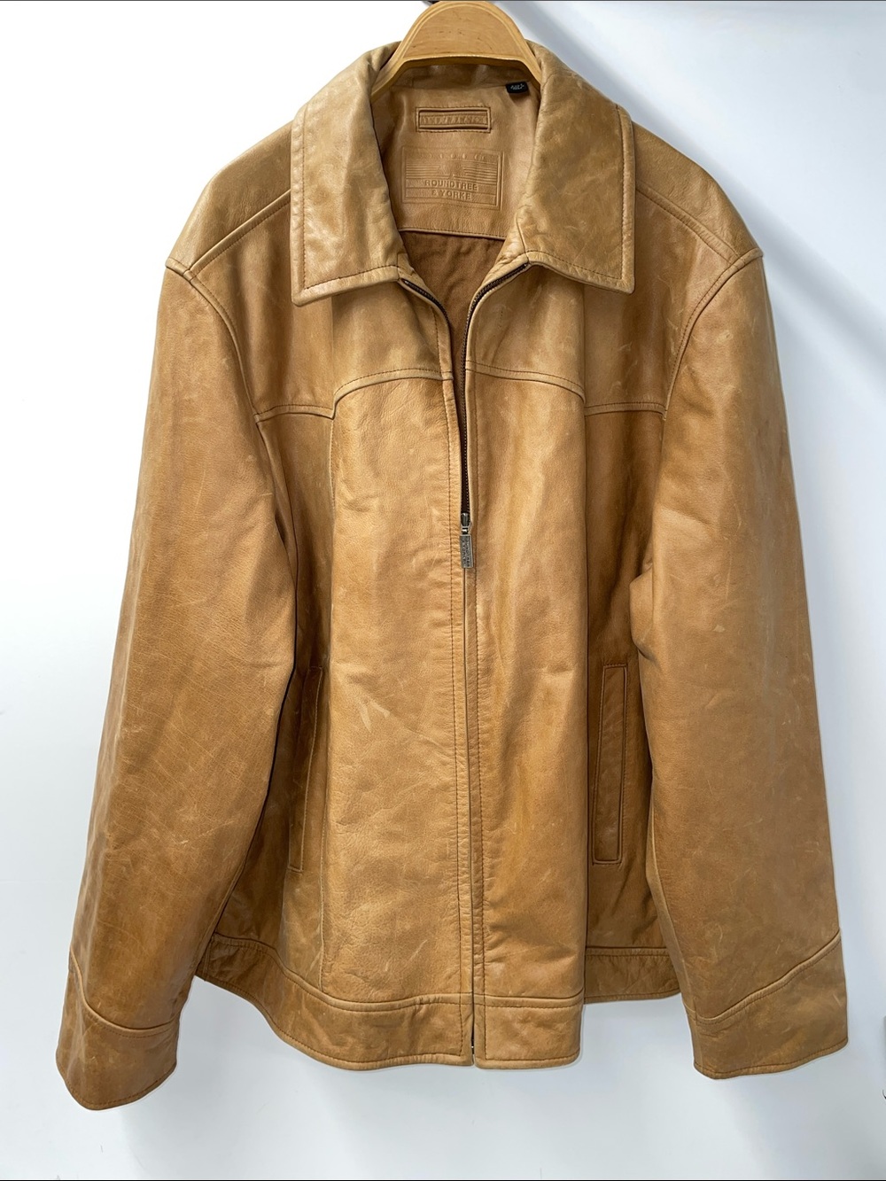 ROUNDTREE &YORKE MENS GENUINE LEATHER JACKET FTL-07-219